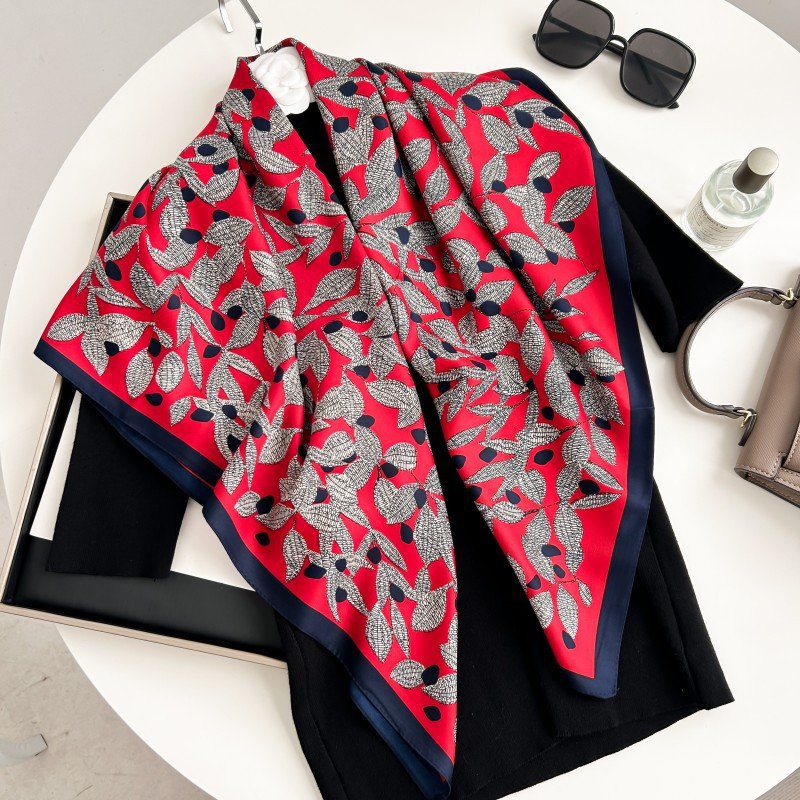 Silk Scarf Square - 90cm Square Scarf High Quality Bandana