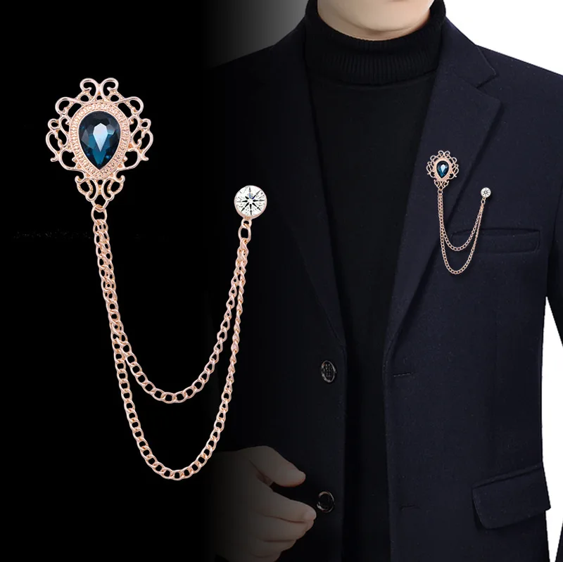 Women Accessories Jewelry - New Vintage Tassel Chain Rhinestone Crystal