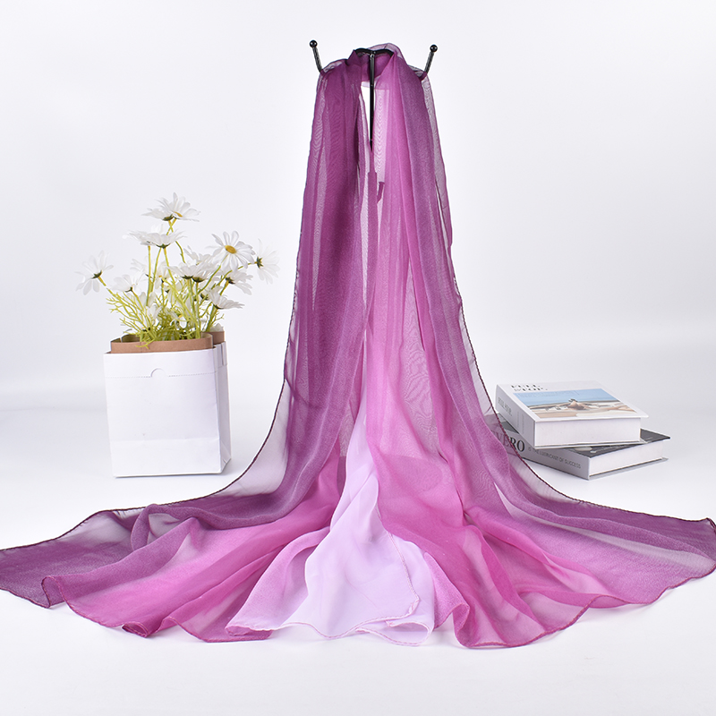 Silk Scarf Square - 2023 Spring/Summer New Three Color Gradient