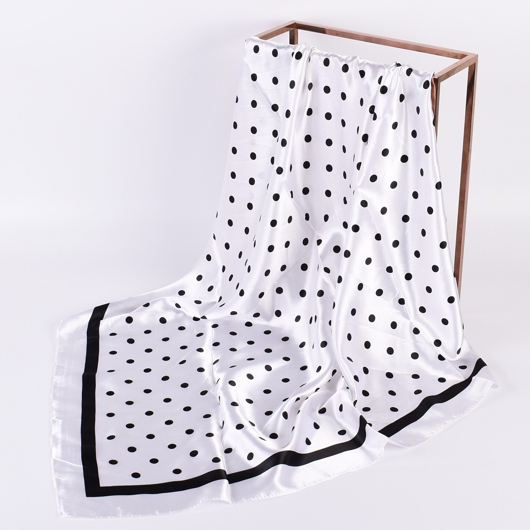 Silk Scarf Square - Summer new fashionable temperament wavelet dot