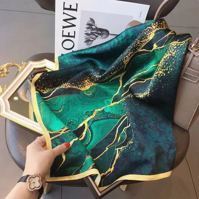 Silk Scarf Square - 70x70cm Women Scarf Silk Feeling Hair