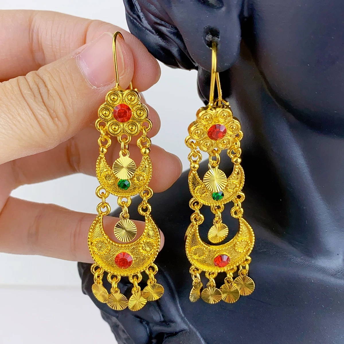 Indian Drop Dangle Earrings Je - огляд і ціна Women Accessories Dubai