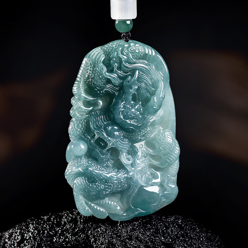 Natural Burmese Jadeite Dragon - огляд і ціна Women Accessories Jewelry