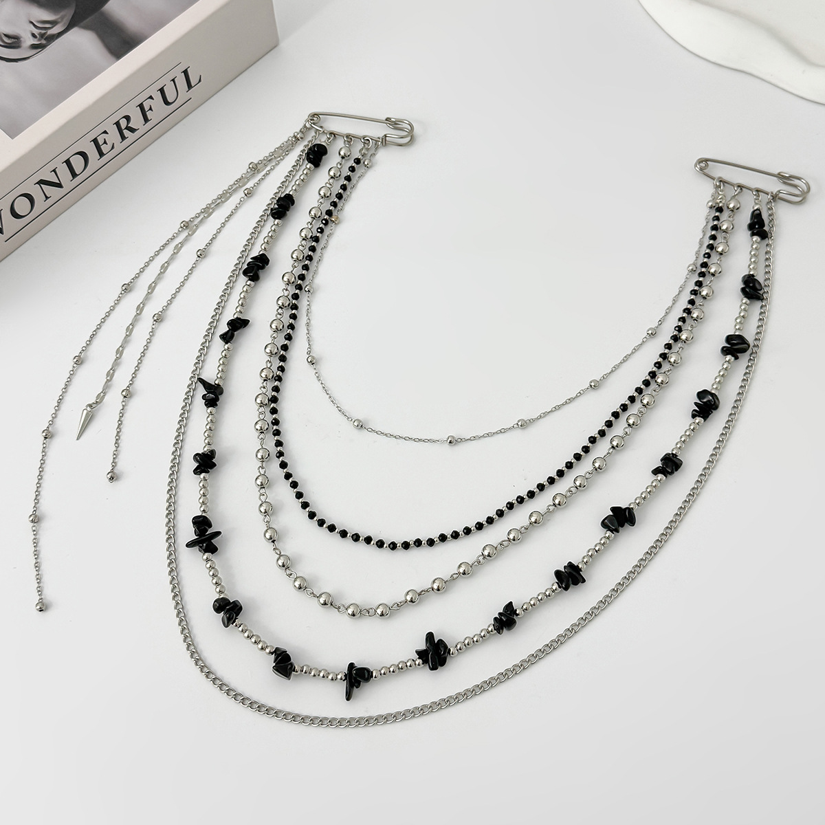 Punk Hip Hop Long Crystal Broo - огляд і ціна Women Accessories Jewelry
