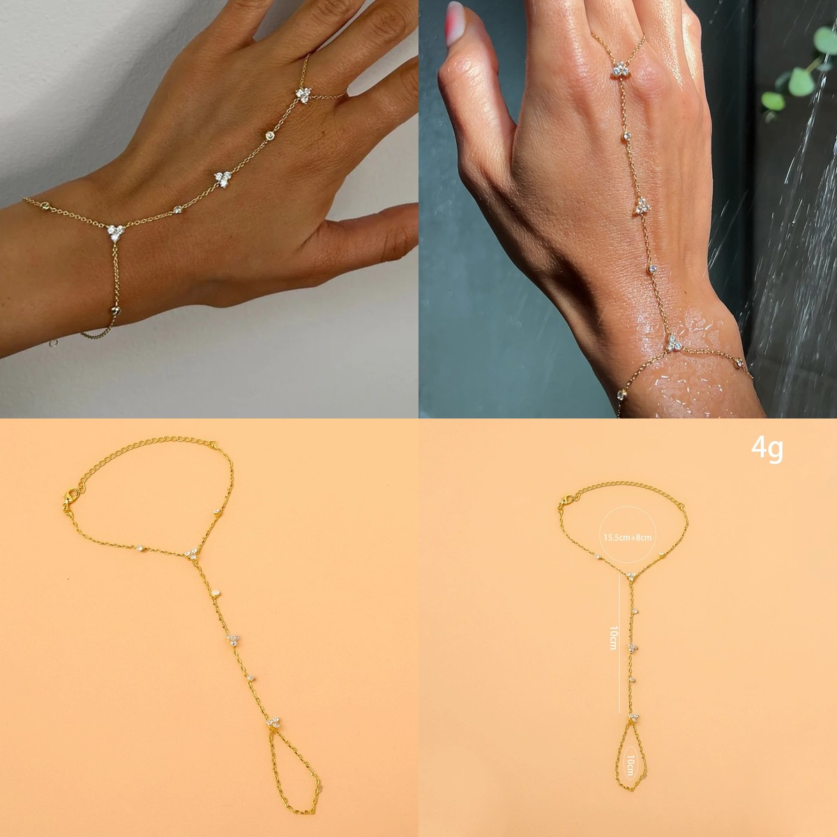 Crystal Fingerless Hand Chain  - огляд і ціна Women Accessories In Amazon