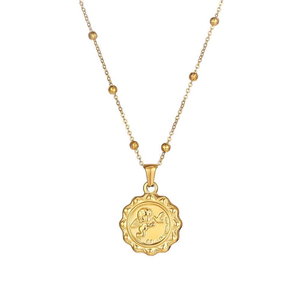Women Delicate The Angel Cupid - огляд і ціна Coin Necklace Delicate