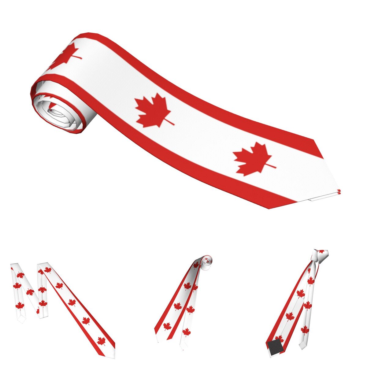 Flag Of Canada Necktie Unisex  - огляд і ціна Women'S Accessories Canada