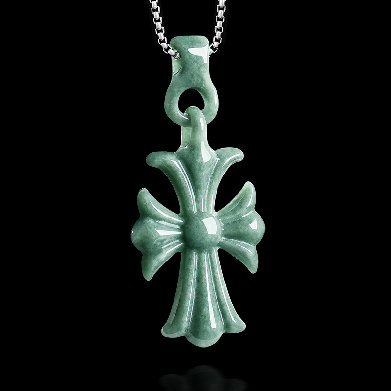 Natural Burmese Jadeite Cross  - огляд і ціна Women Accessories Jewelry