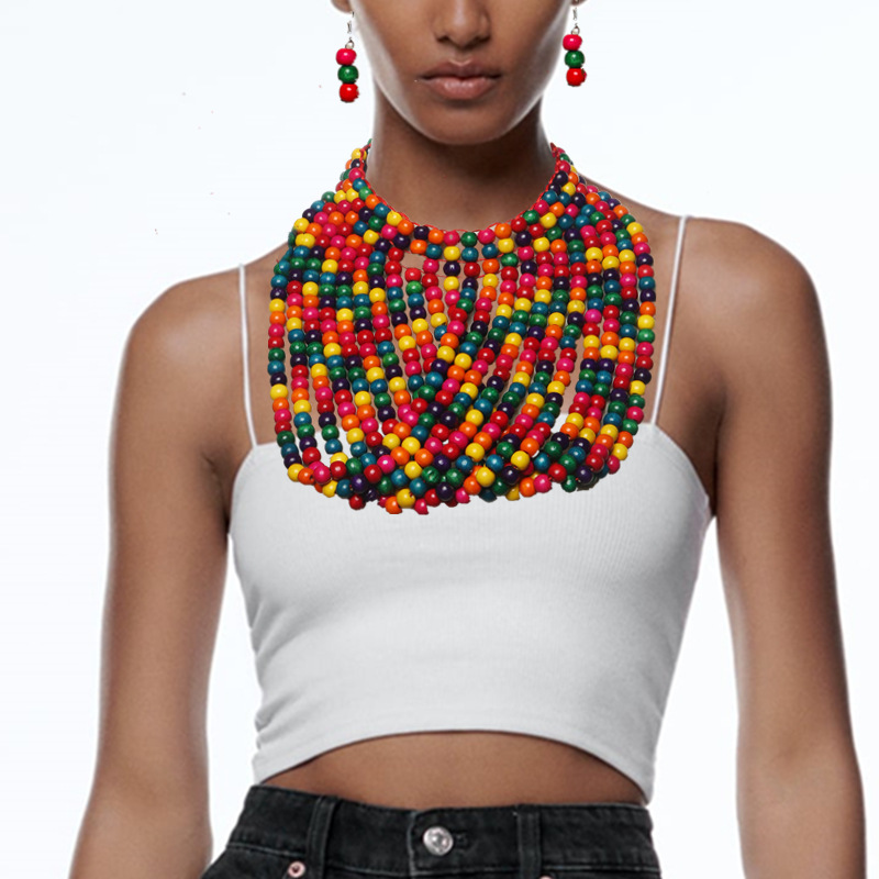 African style wood bead fringe - огляд і ціна Women Accessories In Amazon