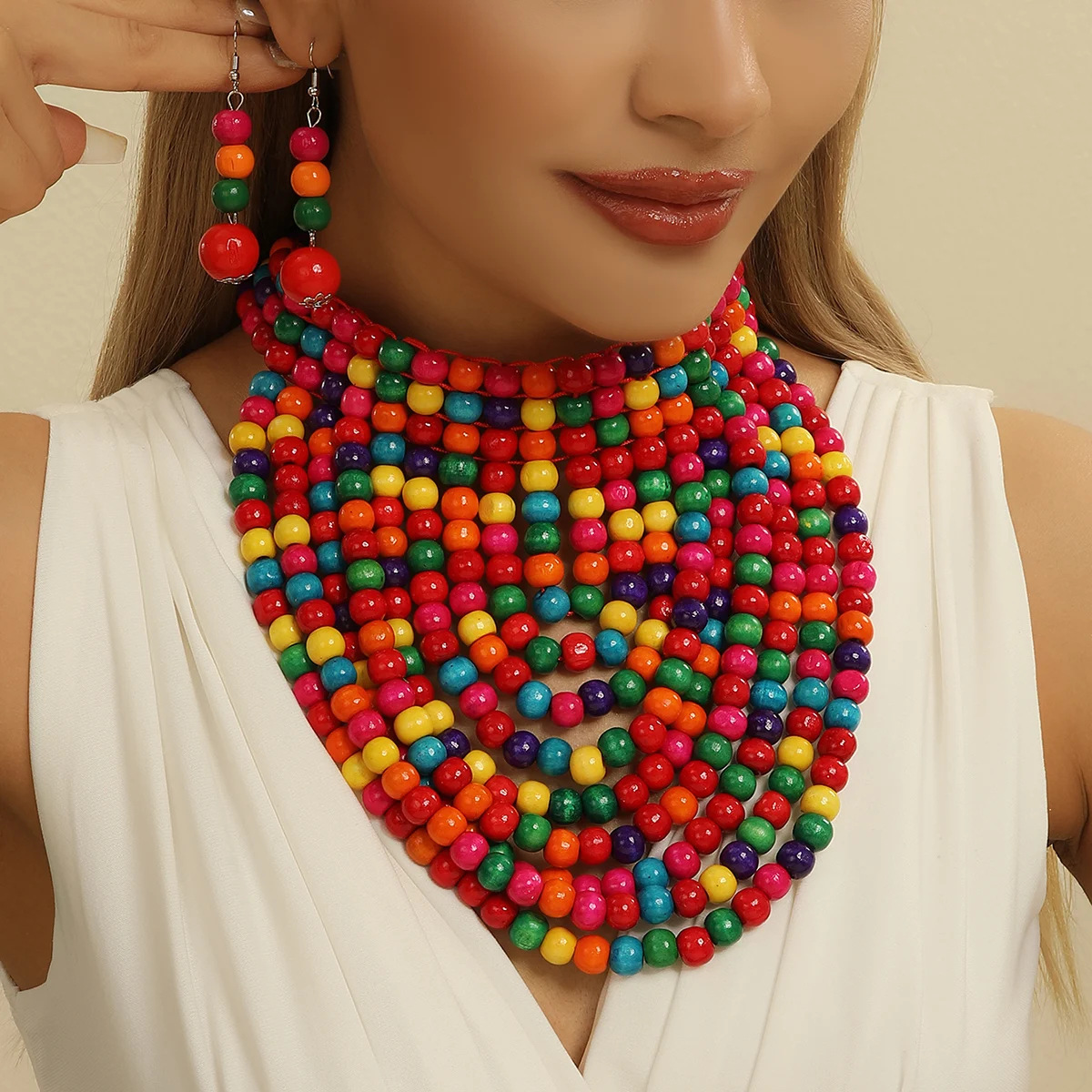 African style wood bead fringe - огляд і ціна Women Accessories In Amazon