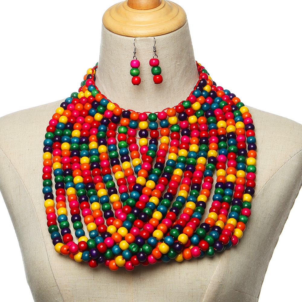 African style wood bead fringe - огляд і ціна Women Accessories In Amazon