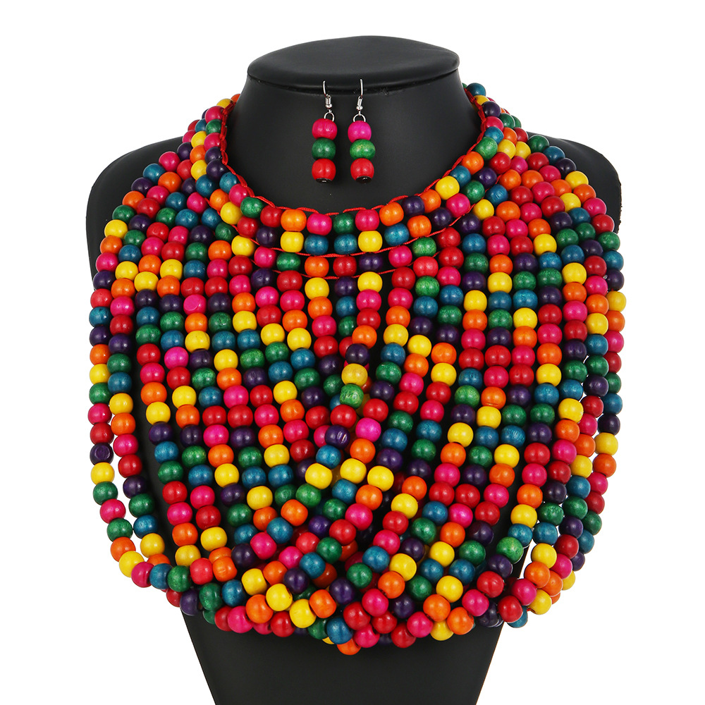 African style wood bead fringe - огляд і ціна Women Accessories In Amazon