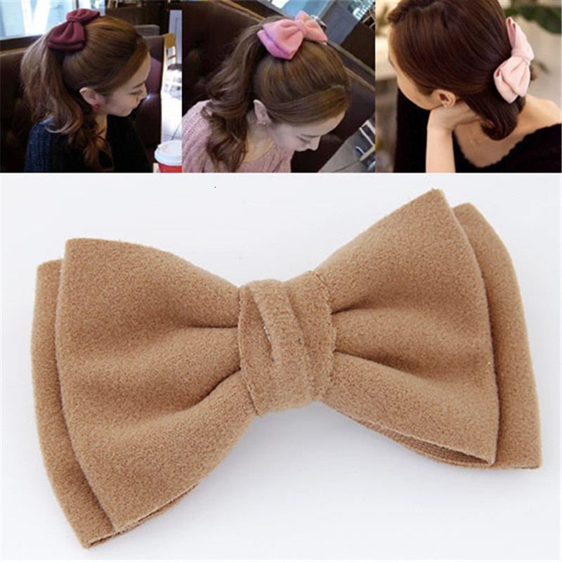 Korean Solid Color Bow Hair Cl - огляд і ціна Women'S Accessories Flannels