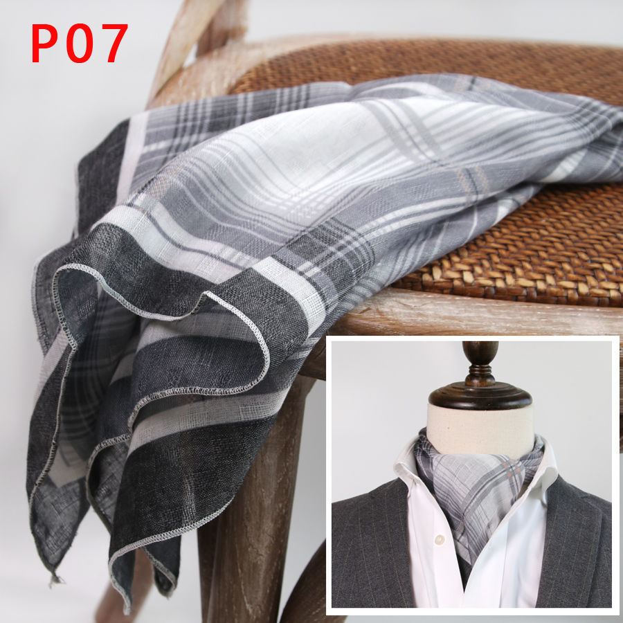 Men's Square Scarf with Button - огляд і ціна Silk Scarf Square