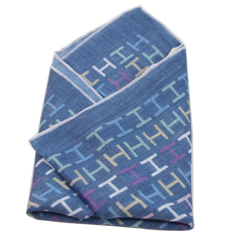 Men's Square Scarf with Button - огляд і ціна Silk Scarf Square