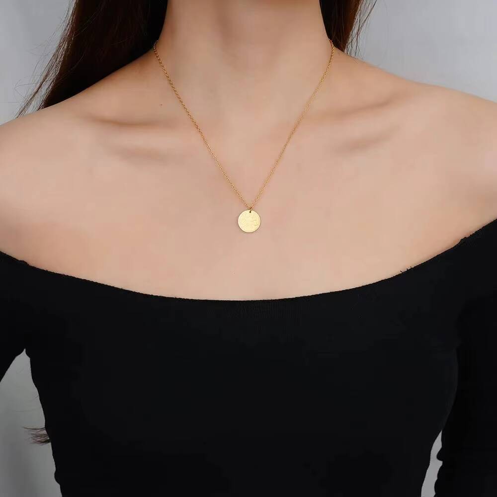 Gold Plated Viking Axe Pendant - огляд і ціна Coin Necklace Delicate