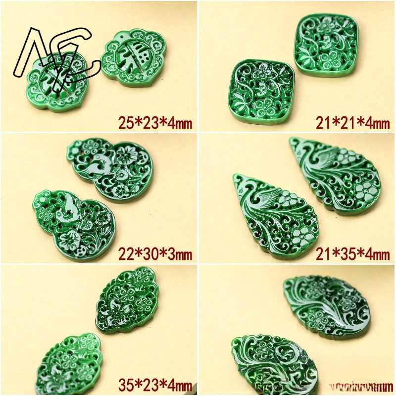 2pcs DIY Natural Dry Green Eme - огляд і ціна Women Accessories Jewelry