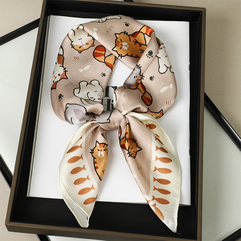 Luxury Silk Shawl Fat Cat Squa - огляд і ціна Silk Scarf Square