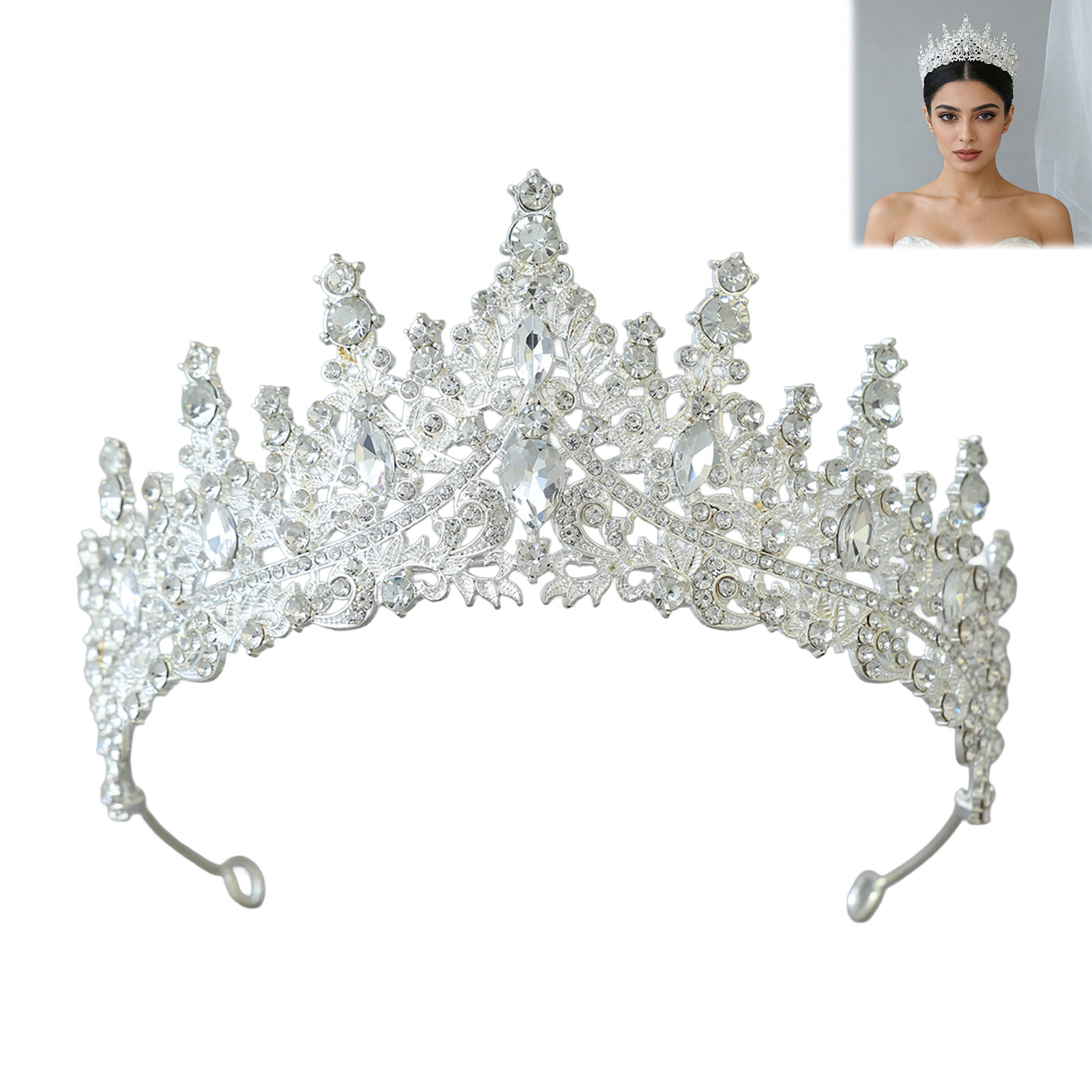 Bridal Headpiece Sparkling Rhi - огляд і ціна Women Accessories Jewelry