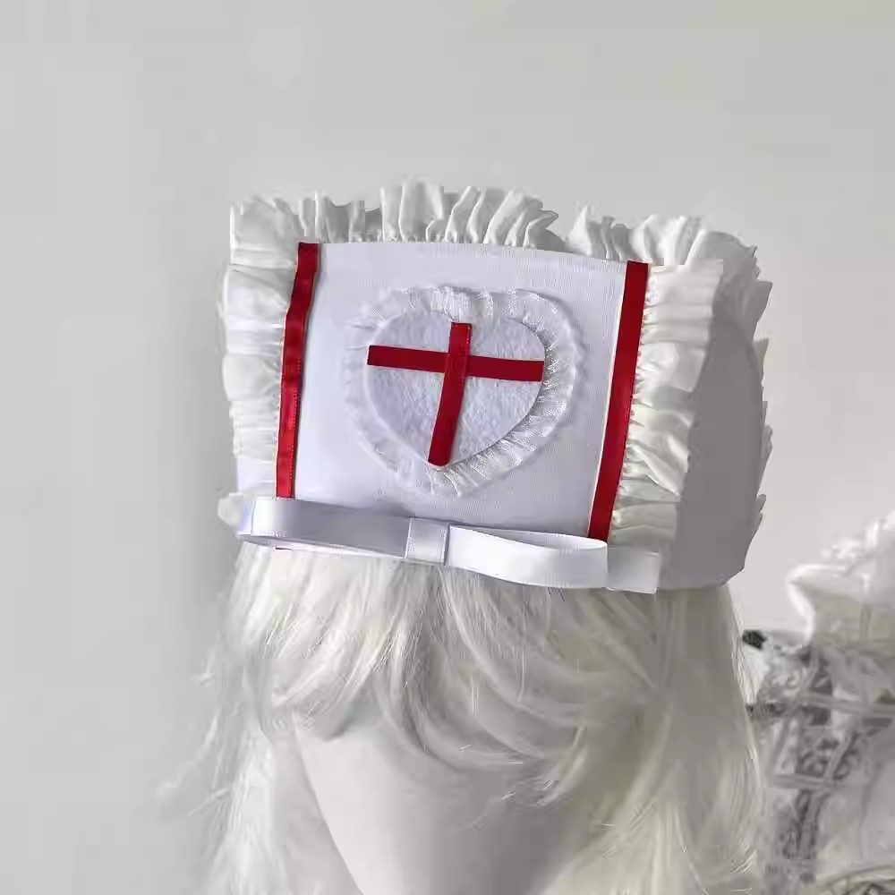 Cosplay nurse cap hat Accessor - огляд і ціна Women'S Y2K Accessories