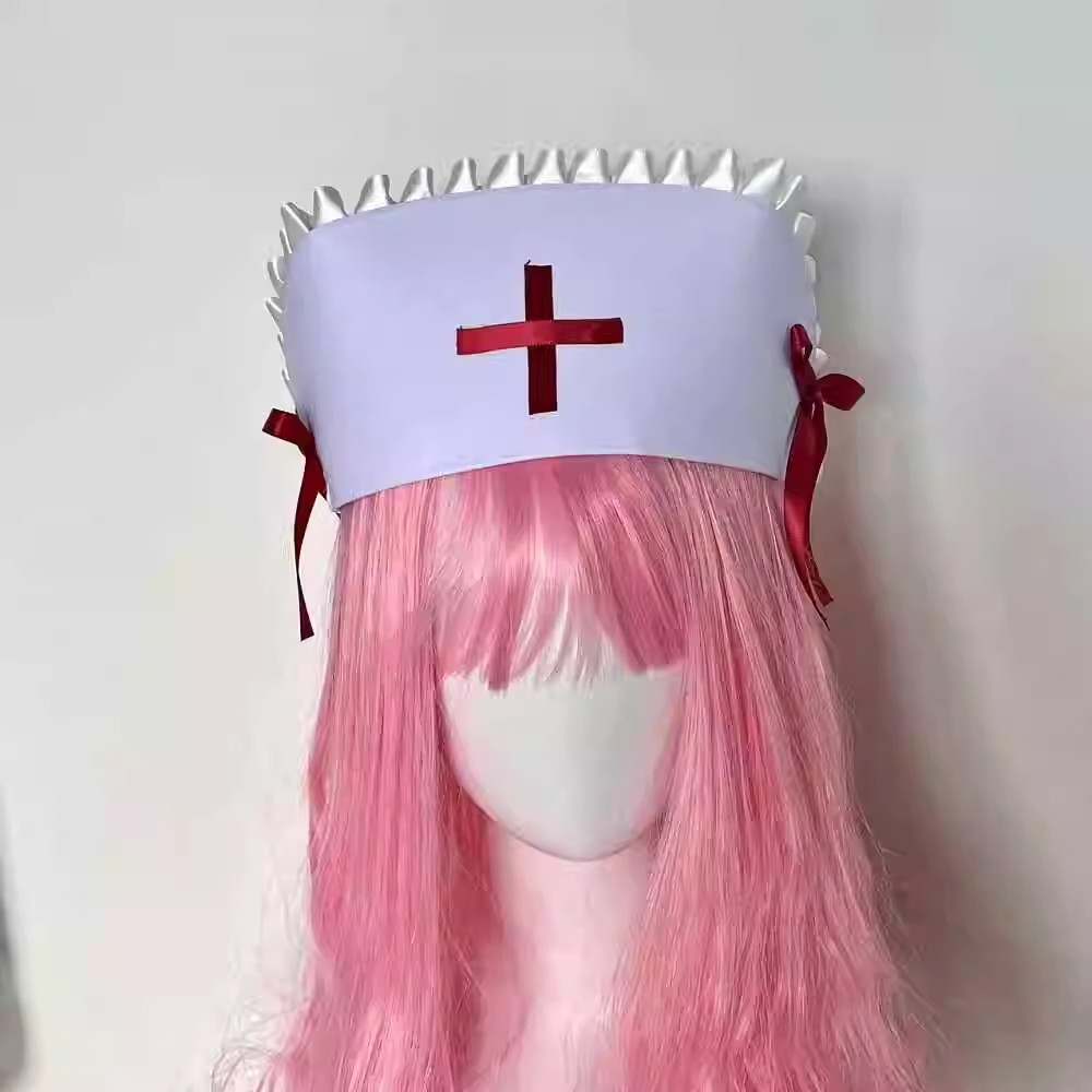 Cosplay nurse cap hat Accessor - огляд і ціна Women'S Y2K Accessories