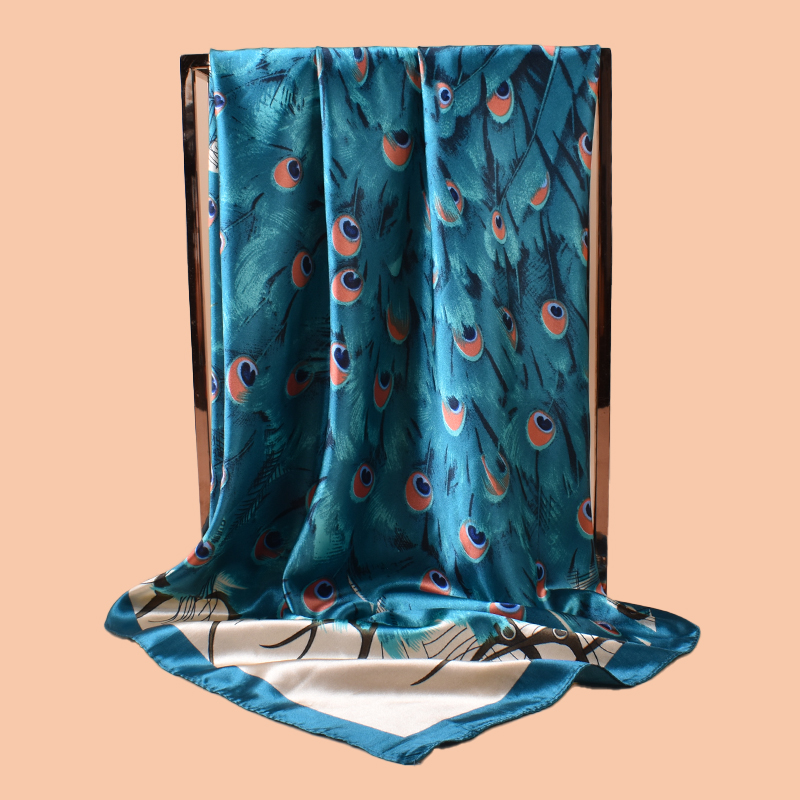 1PC Ladies Large Square Scarf  - огляд і ціна Silk Scarf Square