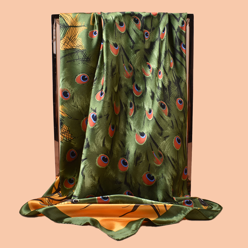 1PC Ladies Large Square Scarf  - огляд і ціна Silk Scarf Square