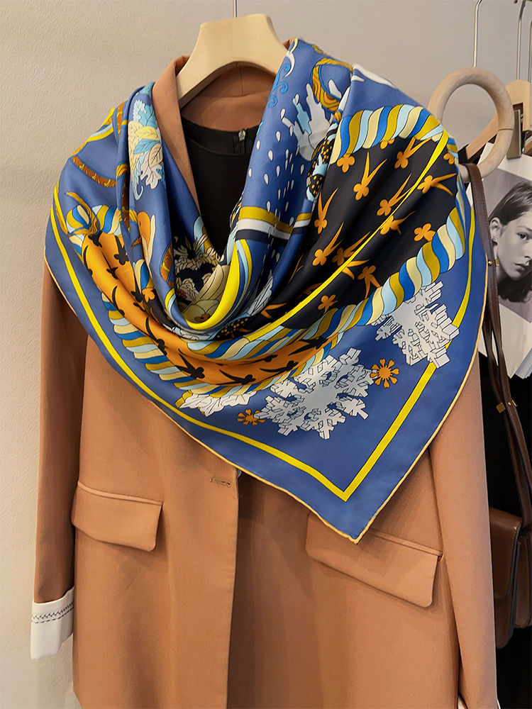 135CM 135CM Mulberry Silk Larg - огляд і ціна Silk Scarf Square